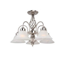 MDA Geneva 5 Light Pendant Satin Nickel