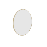 Ablaze Georgia Round Gold Framed Mirror