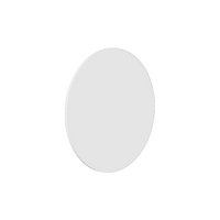 Ablaze Georgia Round White Framed Mirror