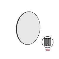 Thermogroup Ablaze Georgia 900mm Round Black Framed Mirror with Demister