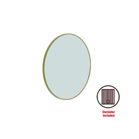 Thermogroup Ablaze Georgia 900mm Round Gold Framed Mirror with Demister