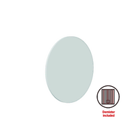Thermogroup Ablaze Georgia 900mm Round White Framed Mirror with Demister