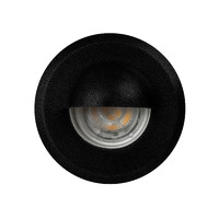 Havit Lighting Lokk Black 3W 12V LED Recessed Wall Light with Eyelid