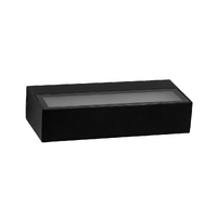Havit Lighting Siena Black 6W Tri Colour Dimmable LED Uplighter Wall Light