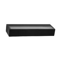Havit Lighting Siena Black 9W Tri Colour Dimmable LED Uplighter Wall Light