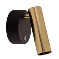Havit Lesen Black Brass Single Adjustable Wall Light