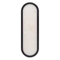 Havit Lighting Auster 12W 5CCT LED Wall Light Black with Spanish Alabaster Glass