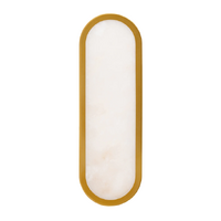 Havit Lighting Auster 12W 5CCT LED Wall Light Gold with Spanish Alabaster Glass