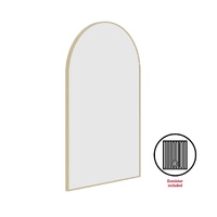 Thermogroup Ablaze Juno 500 x 800mm Arch Gold Framed Mirror with Demister