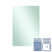 Thermogroup Ablaze Jackson 1200 x 800mm Rectangular Hanger Mount Mirror with Demister