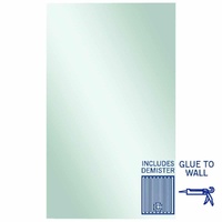 Thermogroup Ablaze Jackson 1500 x 900mm Rectangular Glue-to-Wall Mirror with Demister