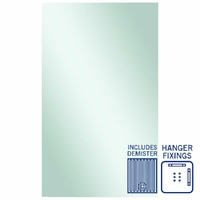Thermogroup Ablaze Jackson 1500 x 900mm Rectangular Hanger Mount Mirror with Demister