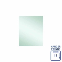 Thermogroup Ablaze Jackson 600 x 750mm Rectangular Hanger Mount Polished Edge Mirror