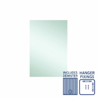 Thermogroup Ablaze Jackson 600 x 900mm Rectangular Hanger Mount Mirror with Demister