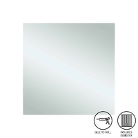 Thermogroup Ablaze Jackson 750 x 750mm Square Glue-to-Wall Mirror with Demister