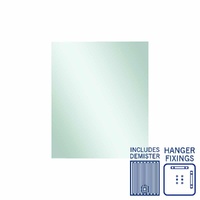 Thermogroup Ablaze Jackson 900 x 750mm Rectangular Hanger Mount Mirror with Demister