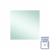 Thermogroup Ablaze Jackson 900 x 900mm Square Hanger Mount Polished Edge Mirror