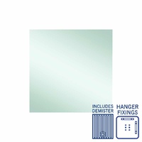 Thermogroup Ablaze Jackson 900 x 900mm Square Hanger Mount Mirror with Demister