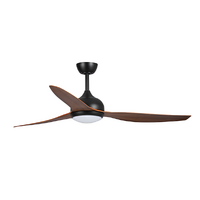 Fanco Eco Style DC 60" Ceiling Fan Black/Koa CCT LED