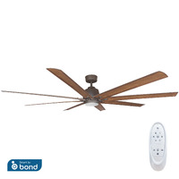 ThreeSixty Kensington 72" LED Fan Bronze/Koa