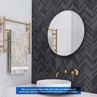 Ablaze Kent Frameless Round Mirror Range