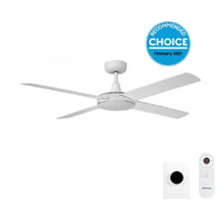 Fanco Eco Silent 48" DC Ceiling Fan with Wall Control and Remote White