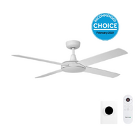 Fanco Eco Silent DC 52" Ceiling Fan with Wall Controller & Smart Remote White