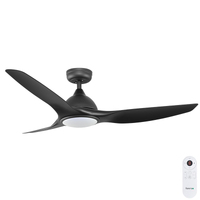 Fanco Horizon 64" DC Ceiling Fan with 18W CCT LED Light Black