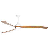 Fanco Sanctuary XL 86" DC Ceiling Fan with 20W CCT LED Light White & Teak