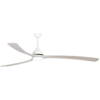 Fanco Sanctuary XL 92" DC Ceiling Fan with 20W CCT LED Light White & Whitewash