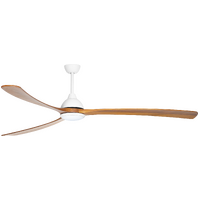 Fanco Sanctuary XL 92" DC Ceiling Fan with 20W CCT LED Light White & Teak