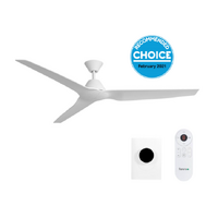 Fanco Infinity-iD DC 64" Ceiling Fan with Wall Control & Remote/Smart White 