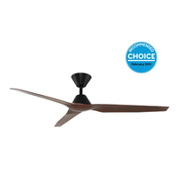 Fanco Infinity-iD DC 64" Ceiling Fan Black with Spotted Gum Blades