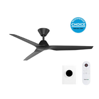 Fanco Infinity-iD DC 64" Ceiling Fan with Wall Control & Remote/Smart Black