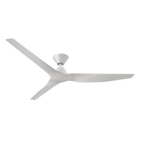 Fanco Infinity-iD V3 DC 60" White Ceiling Fan with Remote No Light