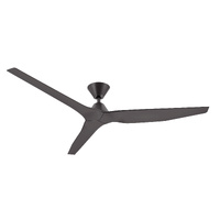 Fanco Infinity-iD V3 DC 60" Black Ceiling Fan with Remote No Light