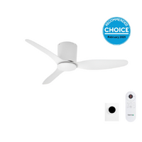 Fanco Studio 42" DC Ceiling Fan with Wall Control & Smart Remote White