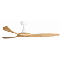 ThreeSixty Kirra 60 Inch DC Ceiling Fan White with Natural Blades