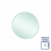 Thermogroup Ablaze Kent 500mm Round Hanger Mount 18mm Bevel Edge Mirror