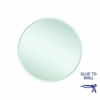 Thermogroup Ablaze Kent 600mm Round Glue-to-Wall 18mm Bevel Edge Mirror