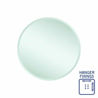 Thermogroup Ablaze Kent 600mm Round Hanger Mount 18mm Bevel Edge Mirror