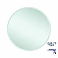 Thermogroup Ablaze Kent 700mm Round Glue-to-Wall 18mm Bevel Edge Mirror