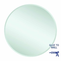Thermogroup Ablaze Kent 800mm Round Glue-to-Wall 18mm Bevel Edge Mirror