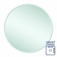 Thermogroup Ablaze Kent 800mm Round Hanger Mount 18mm Bevel Edge Mirror