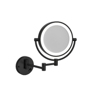 Ablaze L155CSMCB 1&5x Magnification Matt Black Mirror with Light