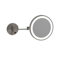 Ablaze L252CSMCBN 3X Magnification Brushed Nickel Mirror with Light