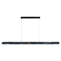 Calibo Lanner 1500mm Blue Marble 36W Tri Colour LED Linear Pendant Light