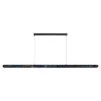 Calibo Lanner 2000mm Blue Marble 46W Tri Colour LED Linear Pendant Light