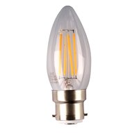 SAL 4W LED Candle Lamp Clear BC Dimmable 2700K
