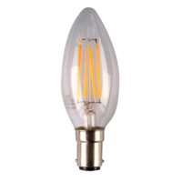 SAL 4W LED Candle Lamp Clear SBC Dimmable 5000K